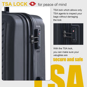 Built-in TSA combination lock on the Vellaroam hardshell suitcase